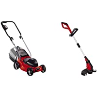 Los mejores  - Einhell GC-EM 1030-1 - Cortacésped eléctrico (1000W- altura de corte 3 niveles | 25-60 mm- ancho de corte 30 cm- hasta…
